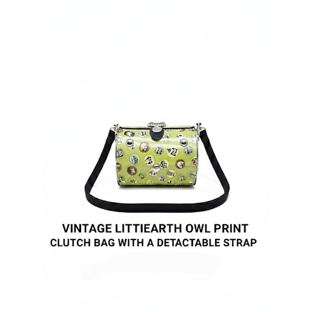 Little Earth Crossbody Owl Metal Bag Model‎ 364723 Bottle Cap Snap w/ Chain HTF